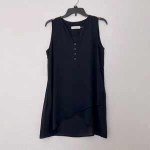Women’s sleeveless black top, size S